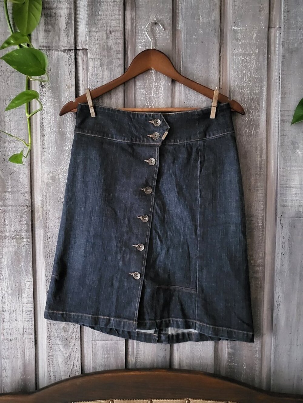 Lois Always New Beyonce Asymmetrical Button Denim Skirt 3